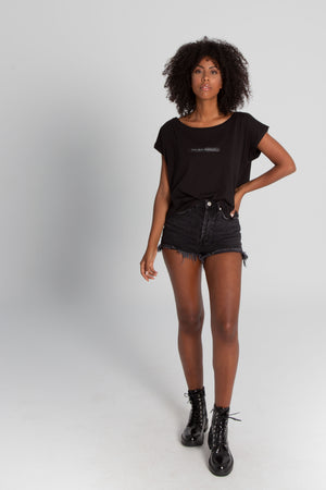 Flavia | Black T-Shirt